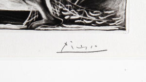 Minotaure aveugle Guidé par Marie-Thérèse au Pigeon dans une Nuit étoilée Etching | Pablo Picasso,{{product.type}}