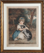 Miss Bowles and Her Dog Etching | Joshua Reynolds,{{product.type}}