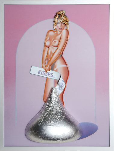 Miss Kiss (Lightbox) Mixed Media | Mel Ramos,{{product.type}}