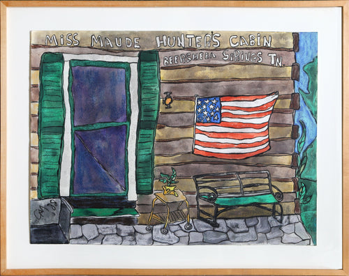 Miss Maude Hunters Cabin. Beersheen Springs, TN Watercolor | Gay Kabbash,{{product.type}}