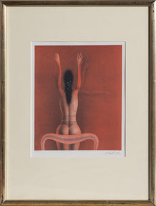 Mit dem Geischt zur Wand (Face to the Wall) Lithograph | Paul Wunderlich,{{product.type}}