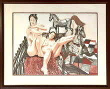 Models and Horses lithograph | Philip Pearlstein,{{product.type}}