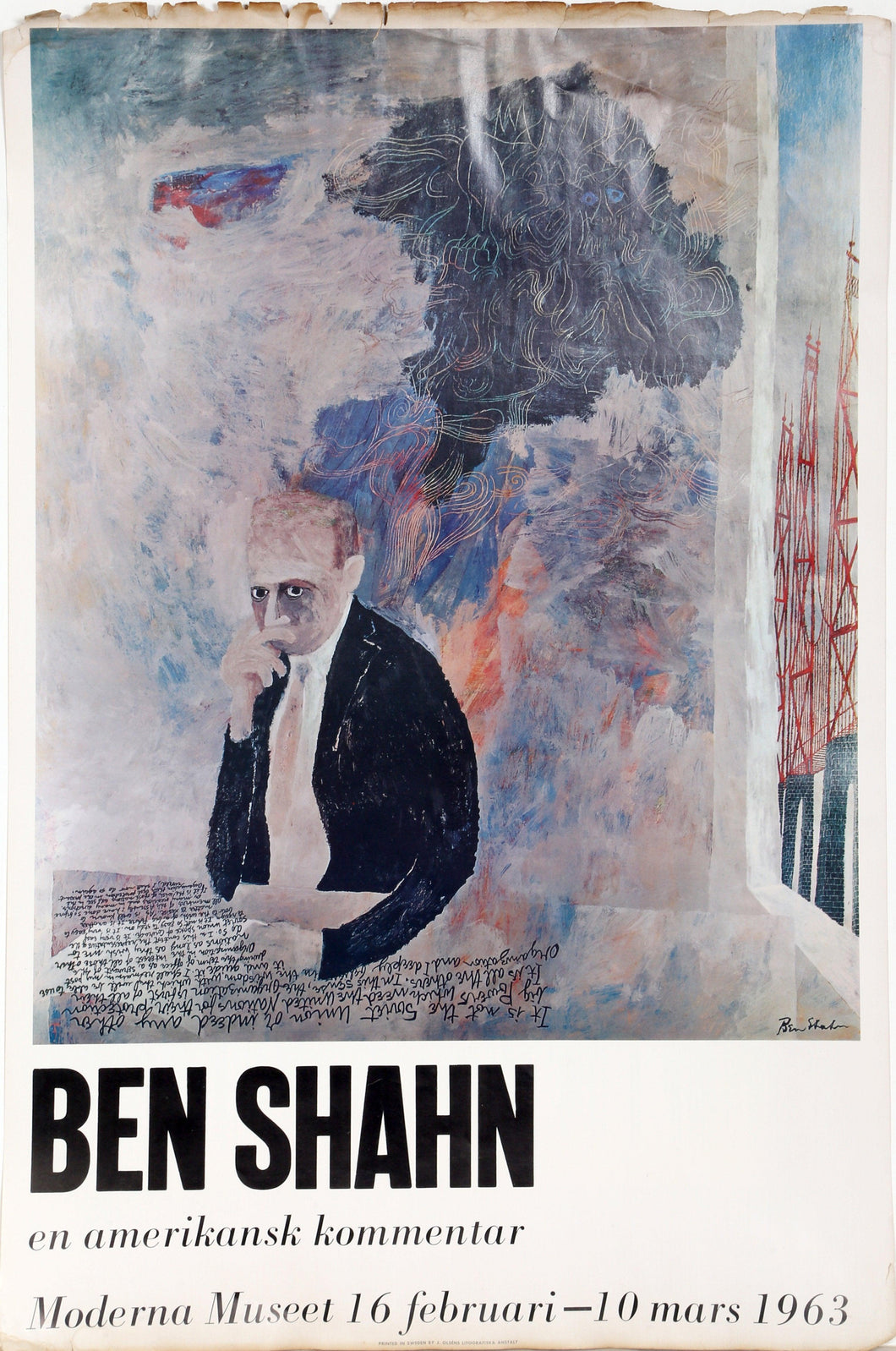 Moderna Museet Poster | Ben Shahn,{{product.type}}
