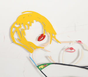 Monica Lying Down on Robe Mixed Media | Tom Wesselmann,{{product.type}}