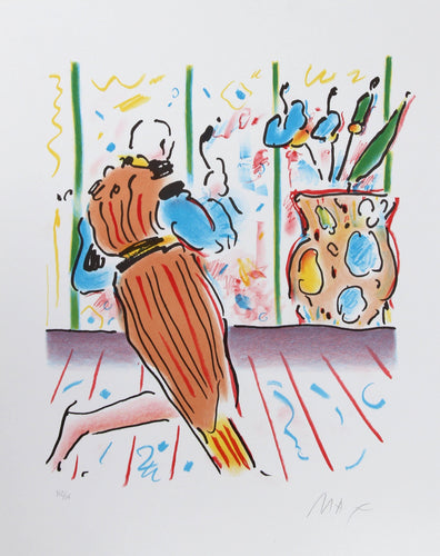 Monk and Vase Lithograph | Peter Max,{{product.type}}