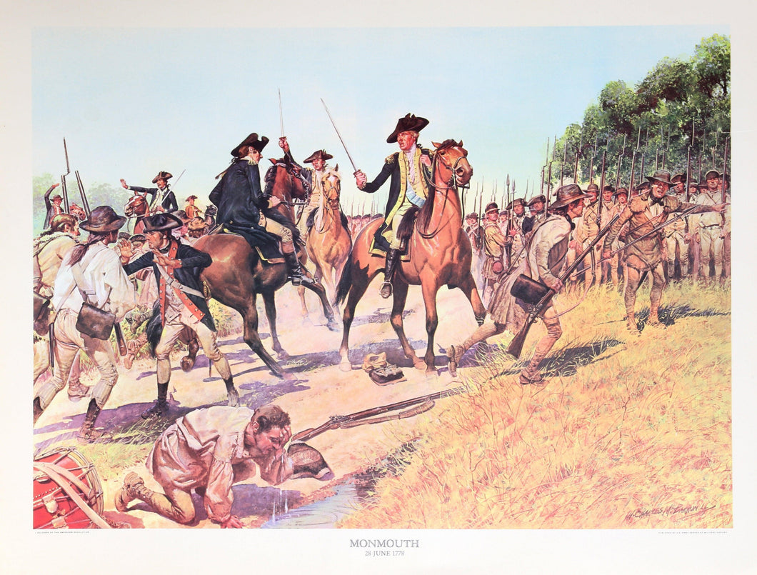 Monmouth - Revolutionary War Battle Poster | H. Charles McBarron, Jr.,{{product.type}}