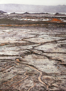 Mono Lake Mudflats Lithograph | J. Cerri,{{product.type}}