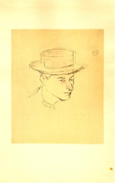 Monsieur Bougle en Canotier Lithograph | Henri de Toulouse-Lautrec,{{product.type}}