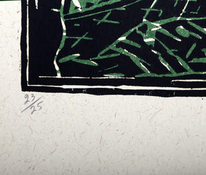 Monte Cassino Woodcut | Italo Scanga,{{product.type}}
