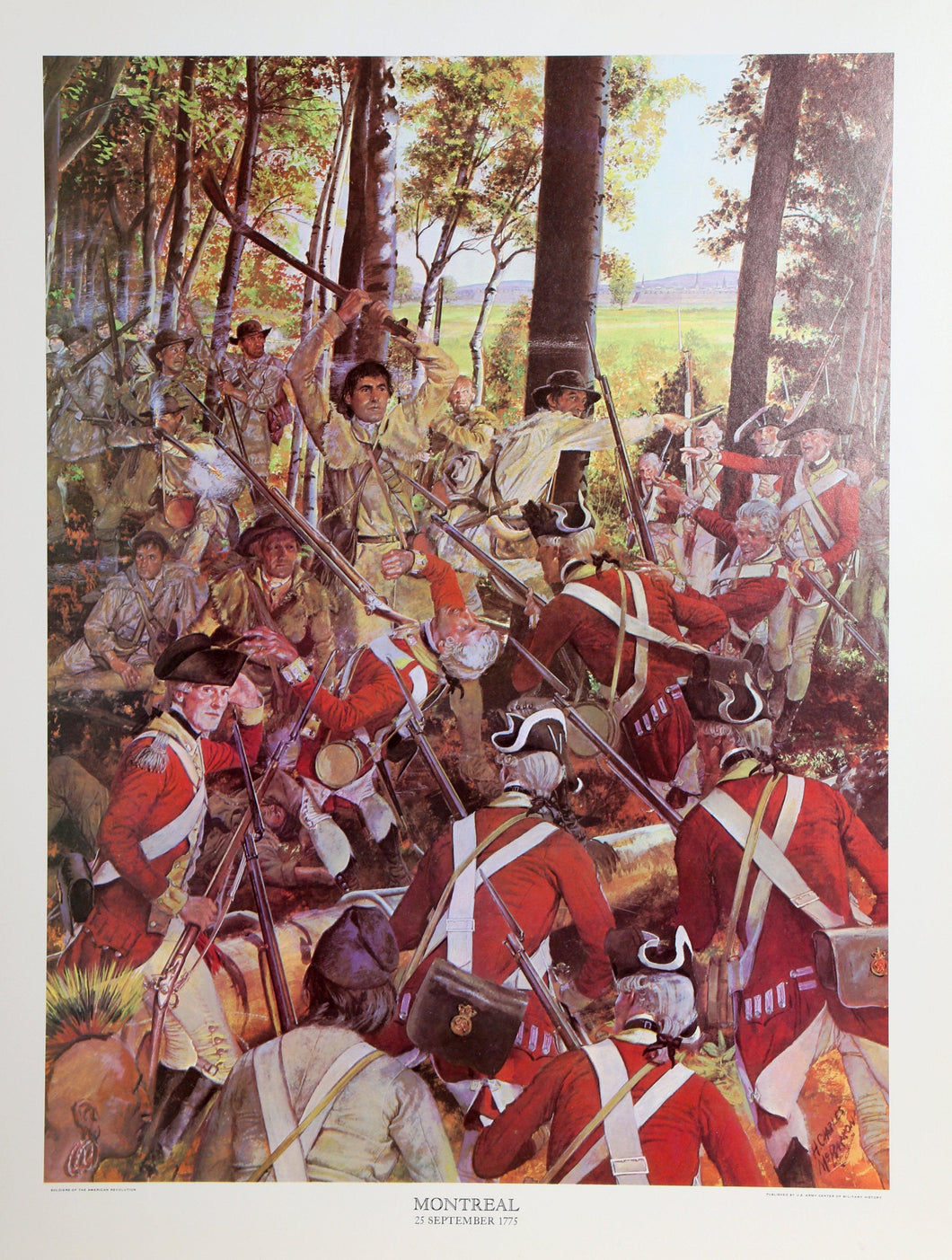 Montreal - Revolutionary War Battle Poster | H. Charles McBarron, Jr.,{{product.type}}