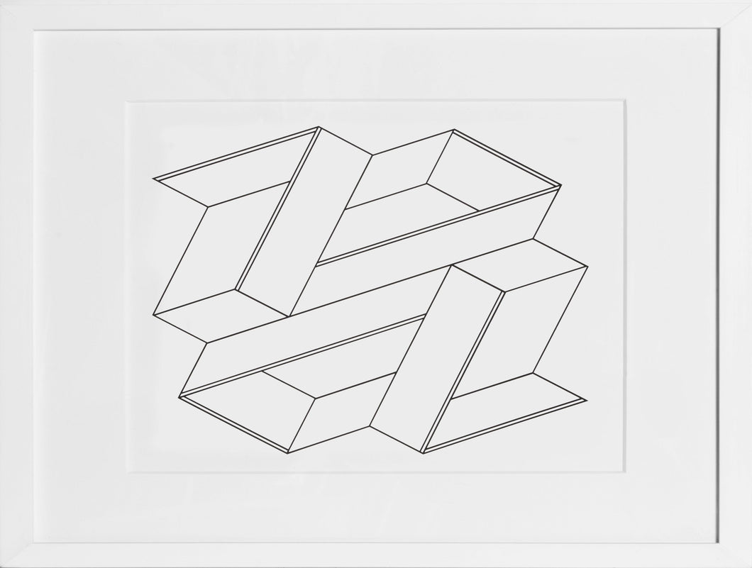 Monumental Linear Composition - P2, F21, I2 Screenprint | Josef Albers,{{product.type}}