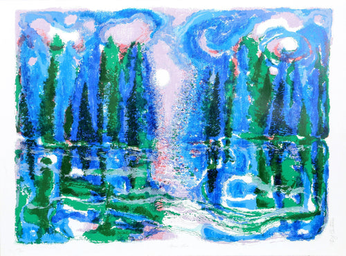 Moon Mist Lithograph | Ronald Julius Christensen,{{product.type}}