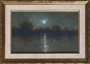 Moonlight on Water Watercolor | Edward Pritchard,{{product.type}}
