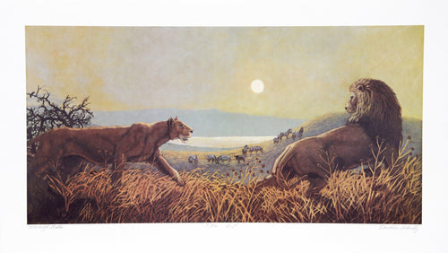 Moonlight Stalk Lithograph | Caroline Schultz,{{product.type}}