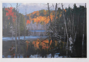 Morning at Bear Creek Pond Lithograph | Murray McCheyne Stewart,{{product.type}}