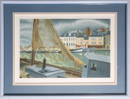 Morning Light on Honfleur Lithograph | Laurent Marcel Salinas,{{product.type}}