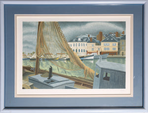 Morning Light on Honfleur Lithograph | Laurent Marcel Salinas,{{product.type}}
