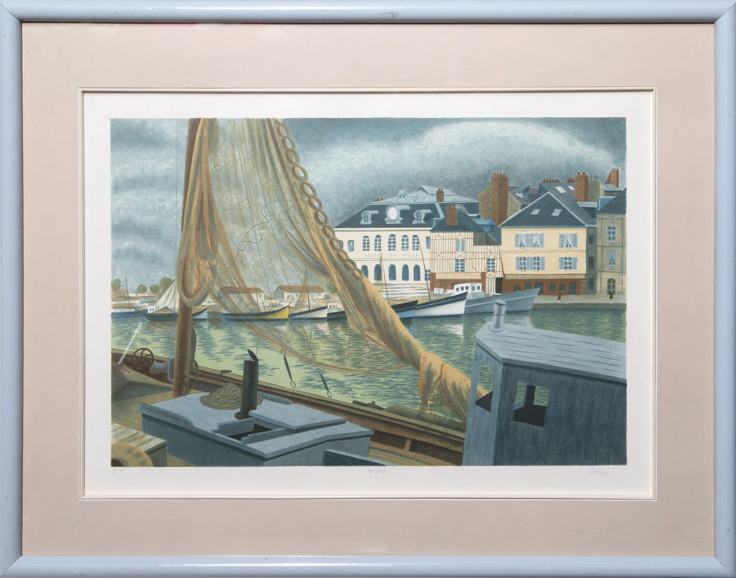Morning Light on Honfleur Lithograph | Laurent Marcel Salinas,{{product.type}}