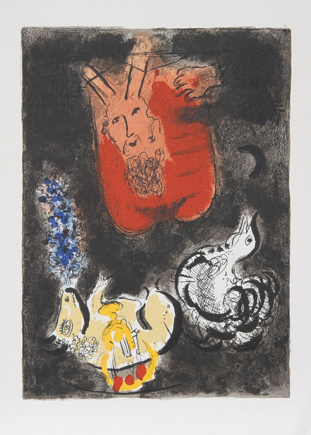 Moses receives the Ten Commandments, 1966 Lithograph | Marc Chagall,{{product.type}}