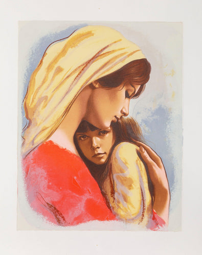 Mother and Child A Lithograph | Sandu Liberman,{{product.type}}