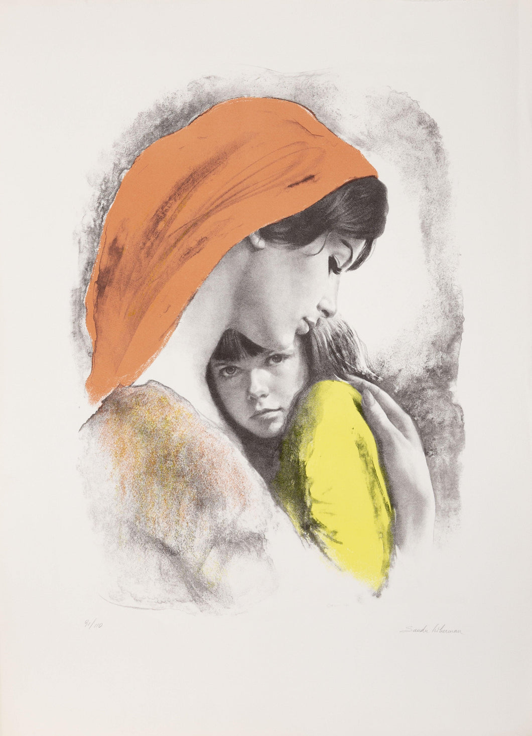 Mother and Child B lithograph | Sandu Liberman,{{product.type}}