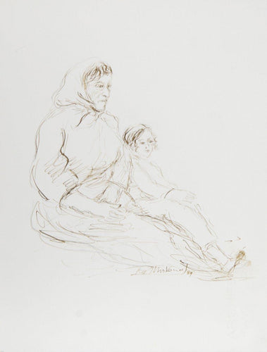 Mother and Child - I Ink | Ira Moskowitz,{{product.type}}