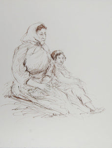 Mother and Child - II Ink | Ira Moskowitz,{{product.type}}