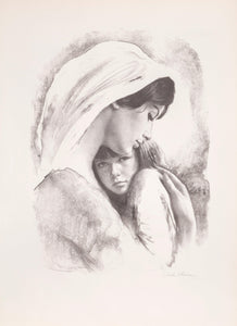 Mother and Child Lithograph | Sandu Liberman,{{product.type}}