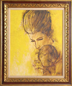 Mother and Child Oil | Carlos Irizarry,{{product.type}}