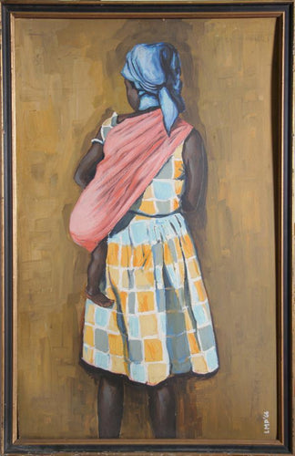 Mother and Child Oil | Unknown Artist,{{product.type}}