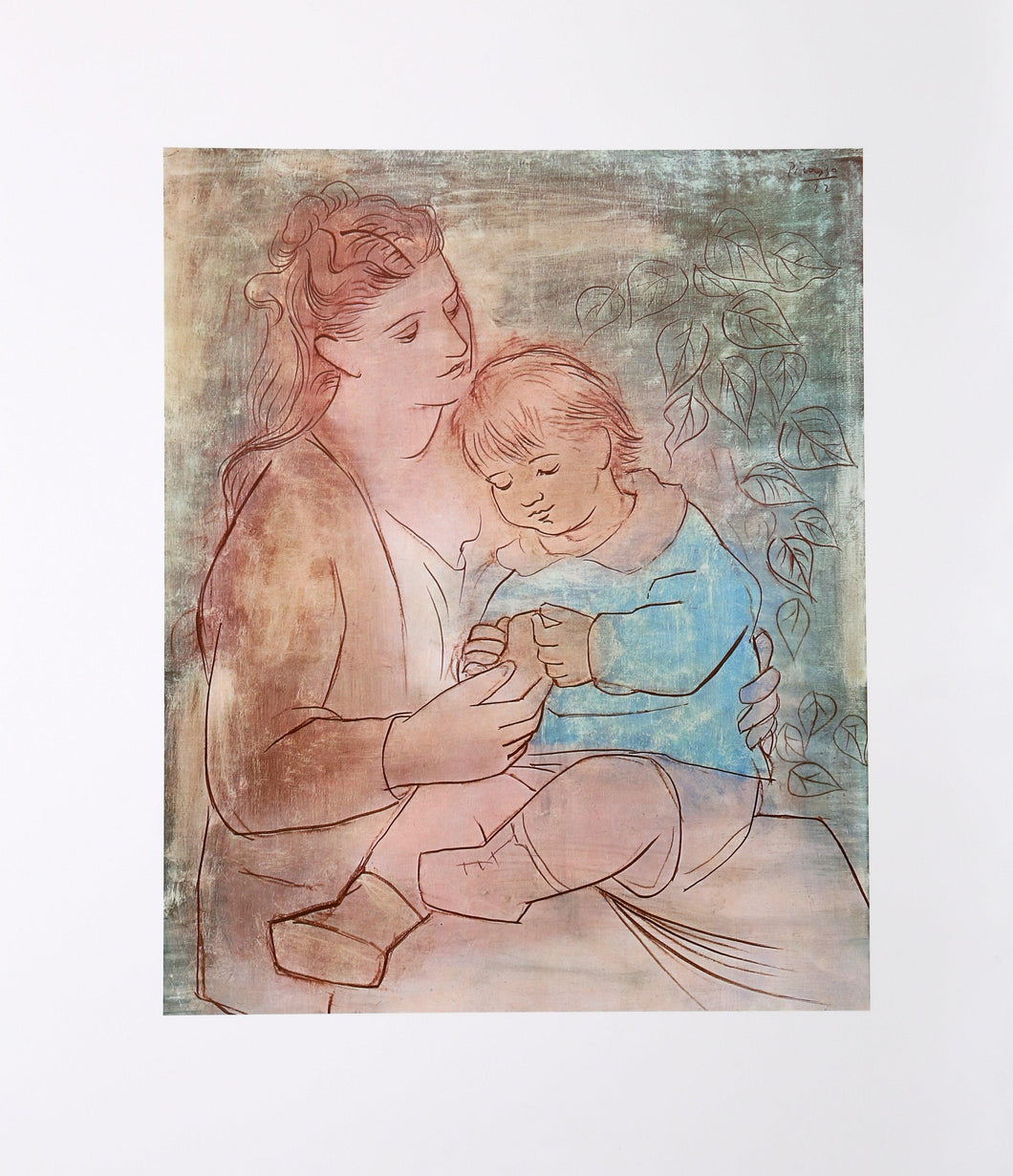 Mother and Child Poster | Pablo Picasso,{{product.type}}