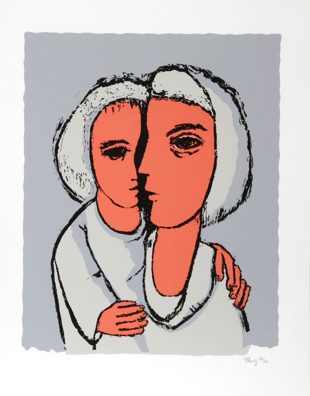 Mother and Daughter Screenprint | Frank Kleinholz,{{product.type}}
