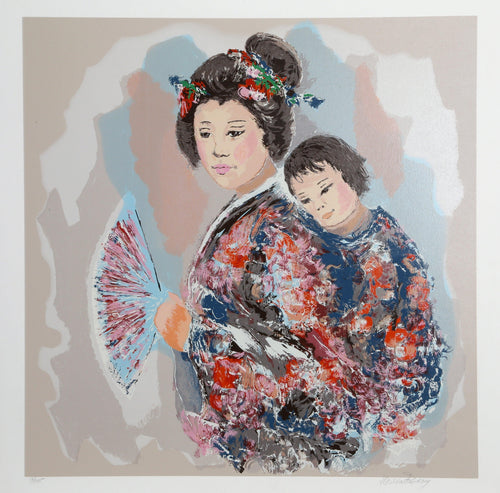 Mother and Daughter Screenprint | Hilda Rindom,{{product.type}}