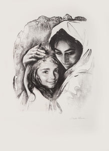 Mother's Embrace lithograph | Sandu Liberman,{{product.type}}