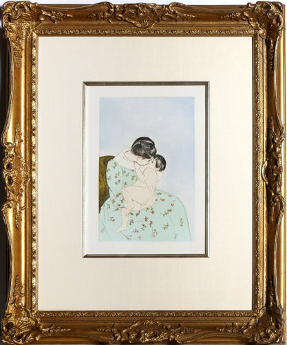 Mother's Kiss Etching | Mary Cassatt,{{product.type}}