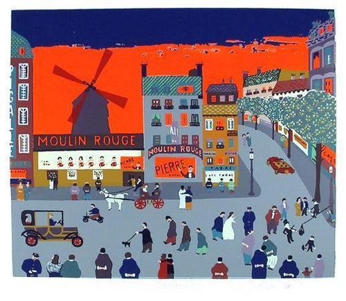 Moulin Rouge Screenprint | Jacques Revoules,{{product.type}}