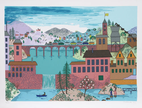 Mountain Bridge Screenprint | Jack Hofflander,{{product.type}}