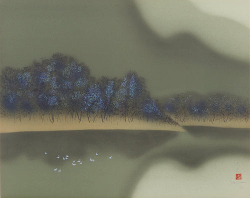 Mountain Lake (6) Lithograph | David Lee,{{product.type}}