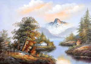 Mountain Landscape (125) Oil | Shumu Fu,{{product.type}}