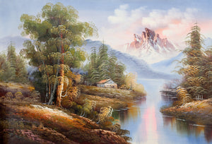 Mountain Landscape (129) Oil | Shumu Fu,{{product.type}}