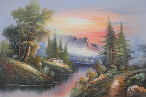 Mountain Landscape (188) Oil | Shumu Fu,{{product.type}}
