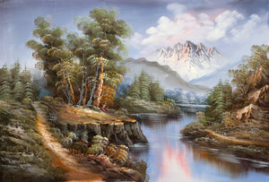 Mountain Landscape (92) Oil | Shumu Fu,{{product.type}}