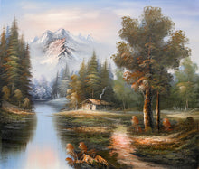 Mountain Landscape with Cabin (12) Oil | Shumu Fu,{{product.type}}