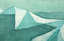 Mountain Range Watercolor | Benjamin Benno,{{product.type}}