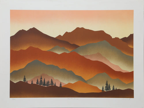 Mountain Sunrise Screenprint | Tom Wood,{{product.type}}