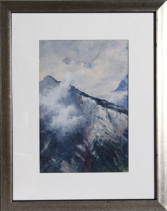 Mountains Watercolor | Unknown Artist,{{product.type}}