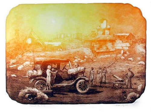 Moving to the Mines Etching | Roy Purcell,{{product.type}}