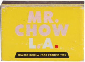 Mr.Chow Matchbox Screenprint | Ed Ruscha,{{product.type}}