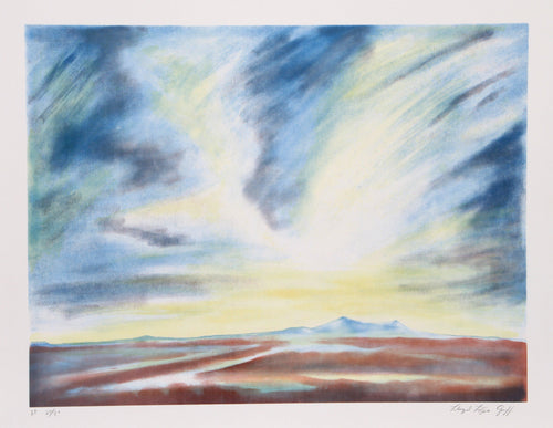 Mt. Taylor Lithograph | Lloyd Lozes Goff,{{product.type}}