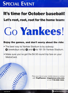 MTA - Go Yankees (Blue) Poster | Unknown Artist,{{product.type}}